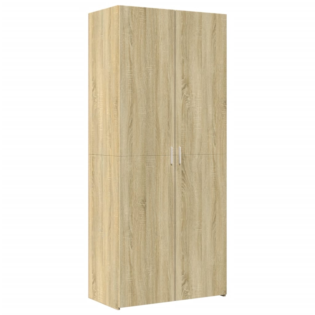 Highboard Sonoma Oak 80x42.5x185 cm Engineered Wood